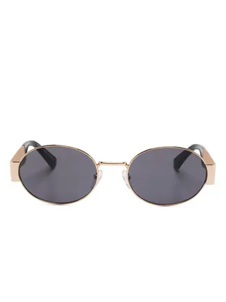 Moschino Occhiali da sole ovali - Oro