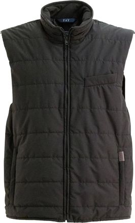 Fay Gilet trapuntato - Nero