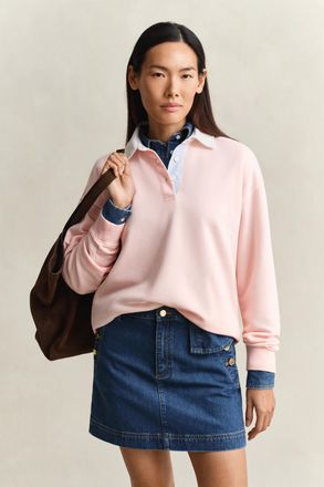 GANT Women Rugger Sweatshirt (XXL) APRICOT PINK
