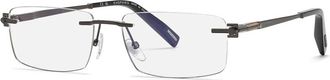 Chopard Demo Rectangular Mens Eyeglasses VCHL19 0568 57