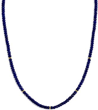 Jewelmak 14K Lapis Necklace