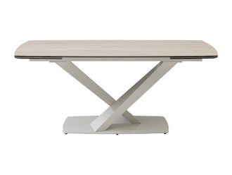 VENTE-UNIQUE.COM Mesa de comedor cer&aacute;mica beige