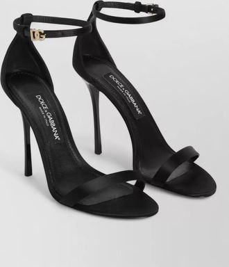 Dolce & Gabbana lace sandals ankle strap open toe stiletto