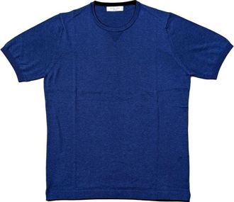 Ferrante T-shirt met ronde hals - Heren - T-shirts - Blauw - XL - Katoen - Tops