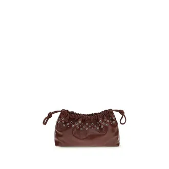 Pierre Hardy Bordeaux Calf Leather Bos Taurus Clutch Womens Bag