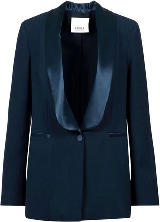 Erika Cavallini Semi Couture Donna, Giacche, Blu, L, new
