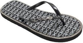 Bebe Logo Print Flip Flop in Black at Nordstrom Rack, Size 11