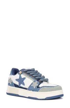 Olivia Miller Stars Chunky Sneaker in Denim at Nordstrom Rack, Size 9