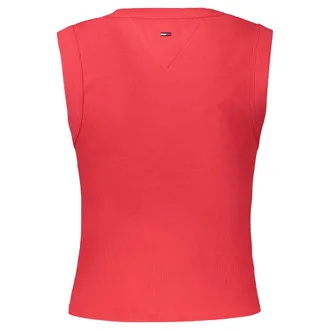 Tommy Hilfiger Logo-Embroidered Tank Top - Red