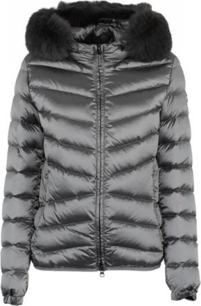Colmar Deluxe Jacket - Dames - Gewatteerde jassen - Grijs - S - Leer - Jassen