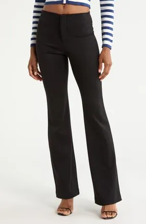 Alice & Olivia Yuki Mr Wide Leg Pants in Black at Nordstrom Rack, Size 12