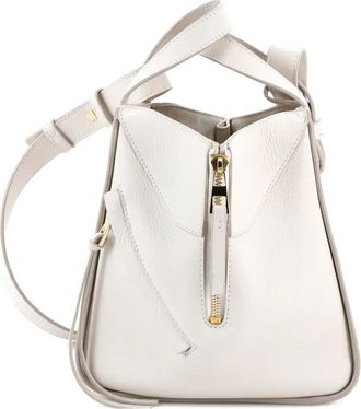 Loewe Maruja Mallo Hammock Bag Printed Leather Small bucket bag - Wit