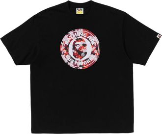 A Bathing Ape Map Camo Busy Works Relaxed Fit T-Shirt Black 1L30-110-320-BLK