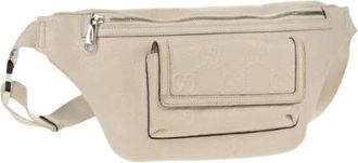 Gucci Vintage, unisex, Wit, ONE Size, Pre-owned Canvas Heuptas