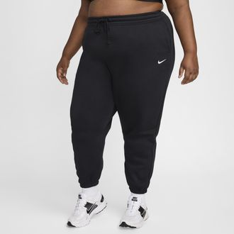 Nike Womens Nike Sportswear Phoenix Fleece High-Waisted Oversized Sweatpants (Plus Size) in Black | FZ5998-010
