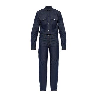 Dsquared2 Tuta in denim scuro - - Jumpsuits & Playsuits - Donna - Blu - 3XS