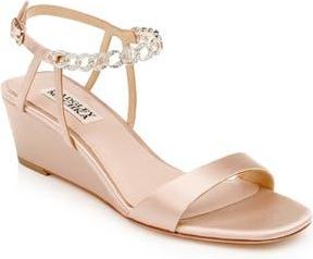 Badgley Mischka Kaelyn Wedge Sandal in Soft Blush at Nordstrom Rack, Size 6.5