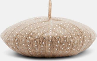 Max Mara Svelto embellished cashmere beret