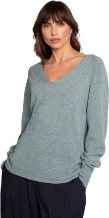 Celtic & Co. GEELONG SLOUCH V SWEATER in Dark Sage at Nordstrom, Size Medium