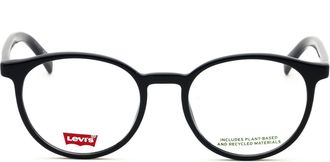 Levi's LV50480PJP00 Plastic Round-Frame Eyeglasses - Black