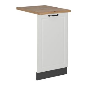 Vicco Panel Frontal Del Lavavajillas R-line, Blanco Casa De Campo, 45 Cm, Et Roble Vicco