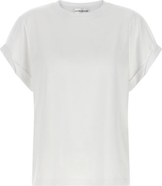 Victoria Beckham White Crew Neck T-Shirt
