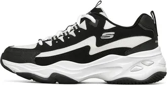 Skechers DLites 4.0 Low Chunky Shoes Black/White 237225-BKW