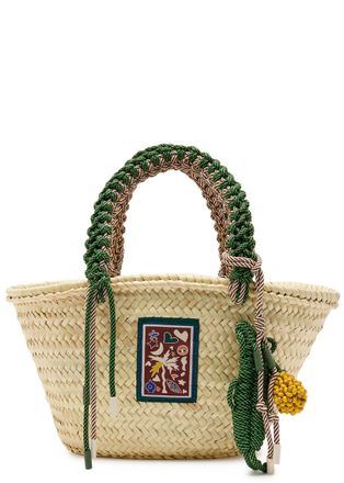 Alemais Alemais Macrame Midi Woven Basket bag - Beige - One Size