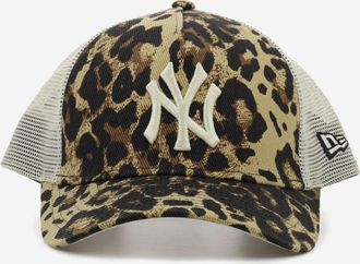 New Era 9FORTY M-Crown A-Frame Trucker Yankees MLB Leopard
