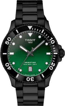 Tissot Seastar 1000 Quartz Graded Green-Black Dial PVD Stainless Steel Mens Watch T120.410.33.091.00