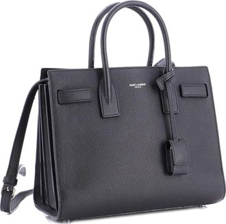 Saint Laurent Sac de Jour NM Bag Leather Baby tote bag - Zwart