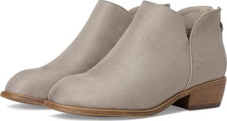 Journee Collection Livvy Boots Womens Gray Faux Suede Ankle Bootie LION867