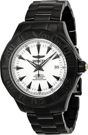 Invicta Ocean Ghost III White Dial Black Ionic Mens Watch 7113