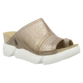 FLY London SIVE866FLY Leather Womens Slides Sandals - Luna - Size:UK 7