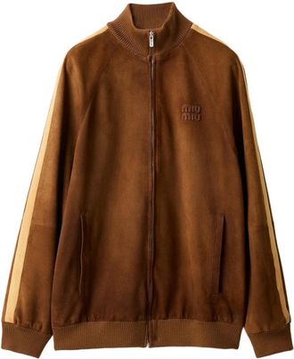 Miu Miu Waxed Suede Jacket