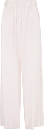 Federica Tosi Pink Fluid Elastic-Waistband Acetate-Blend Formal Pants