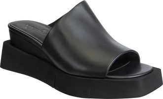 Naked Feet Infinity Wedge Slide Sandal in Black at Nordstrom, Size 9