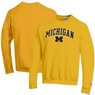 Champion Mens Champion Maize Michigan Wolverines Arch Over Logo Pullover Sweatshirt at Nordstrom, Size Xx-Large