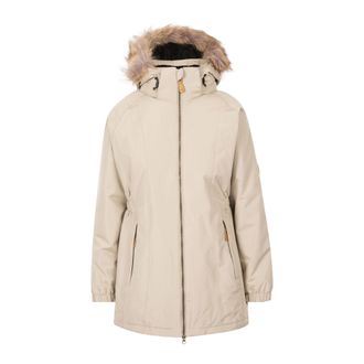 Trespass Womens/Ladies Celebrity Insulated Longer Length Parka Jacket (Oatmilk) - Beige - Size X-Small