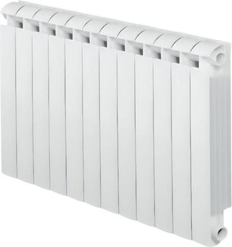 Global 1944W klass 800 bianco, radiatore per riscaldamento centrale a 12 elementi in fusione di alluminio