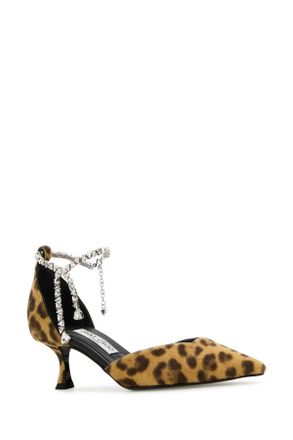 Jimmy Choo London Womens Printed Calf Hair Stevie 50 Pumps Natural Scarpe Con Tacco