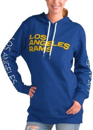 G-III 4Her by Carl Banks Womens G-III 4Her by Carl Banks Royal Los Angeles Rams Extra Inning Pullover Hoodie at Nordstrom, Size Xx-Large