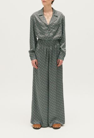 Claudie Pierlot Pantalon fluide satin&eacute;