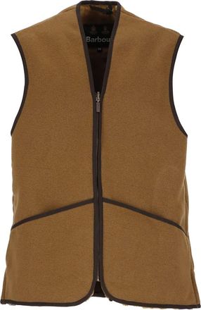 Barbour Warm Pile Waistcoat Zip Sleeveless Jacket
