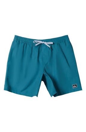 Quiksilver Everyday Solid Volley Swim Trunks in Colonial Blue at Nordstrom, Size X-Large