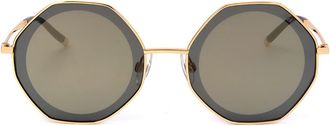 Ana Hickmann HI3055 04D Womens Sunglasses Gold Size 57