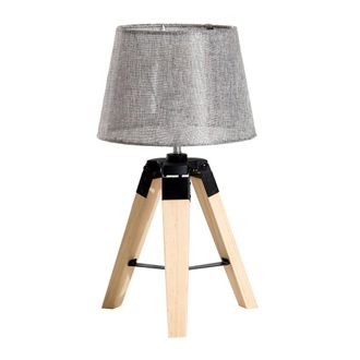 HOMCOM Tripod Table Lamp-Grey | TJ Hughes Grey