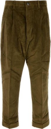 Ami Olive Green Corduroy Pant