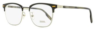 Ermenegildo Zegna Mens Browline Leggerissimo Eyeglasses EZ5250-H 020 Palladium/Gray 52mm