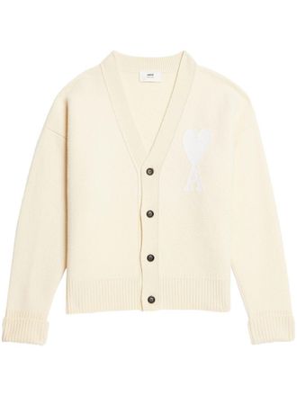 Ami Ami de Coeur wool cardigan - Neutrals